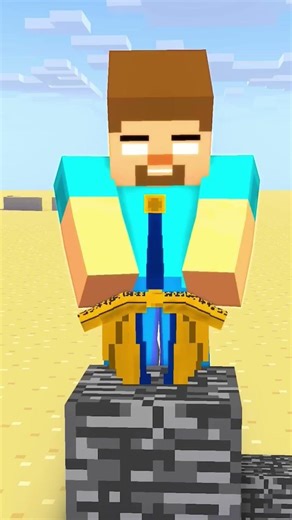 Herobrine in King Arthur's Sword Challenge -Minecraft Animation#minecraft #animation