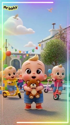 “Happy Baby Bus Ride – 3D Cartoon Fun for Kids”