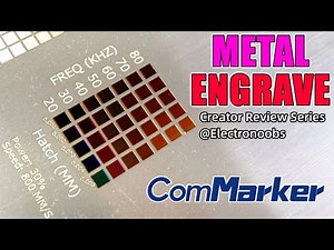 ComMarker: Review from 'Electronoobs'- FIBER LASER - ComMarker B4 - Metal Engrave #fiberlaser