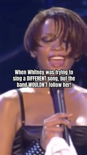 When Whitney was singing but the band WOULDN’T follow her! #whitneyhouston