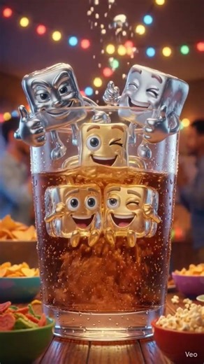 @CoolBaby-x2k Refreshing Party Vibes | Animated Soda Bottle Celebration | Cinematic AI Video⚜️✅