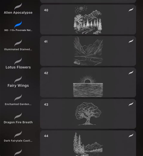 115  Procreate Nature Wonder Brushes | Procreate Stamps | Instant Digital Download - Etsy