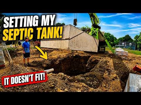 Setting A Septic Tank | Building My Own House