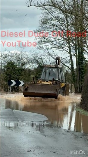 Classic JCB (Driving Through Flood Water)