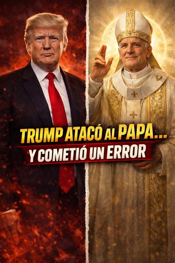 Trump creyó que estaba enfrentando a un político… pero terminó chocando con algo que no entiende. Intentó reducir al Papa a su juego: ataques, etiquetas, poder inmediato. Y ahí está el error. Porque el Papa no compite por poder… lo trasciende. Mientras uno piensa en elecciones, el otro habla desde siglos. Mientras uno mide influencia en votos, el otro la mide en conciencia. Y sin darse cuenta, el ataque se convirtió en un bumerán. Porque cuando intentas bajar la autoridad moral al barro político