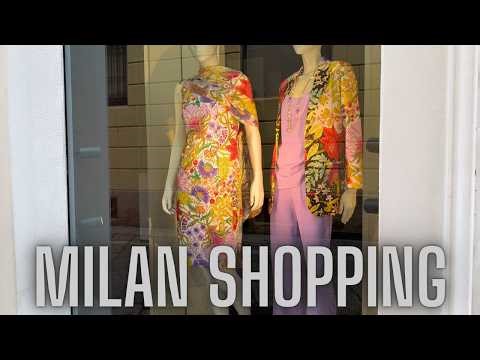 Milan Luxury Window Displays 🇮🇹 | Gucci, Prada, Louis Vuitton, Dior & Chanel Storefronts ✨