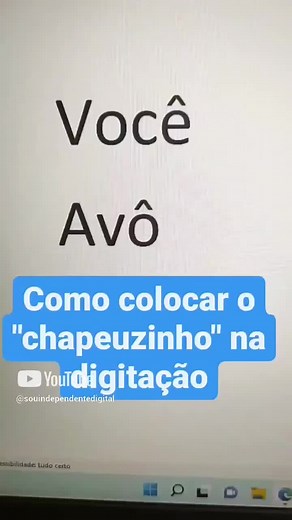 Como Digitar Acento Circunflexo com Chapeuzinho