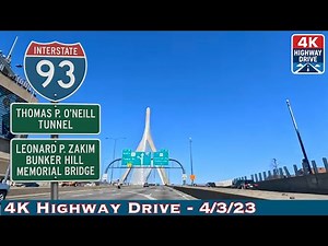 Thomas P. O’Neill Tunnel - Leonard P Zakim Bunker Hill Bridge| Boston MA - 4/3/23
