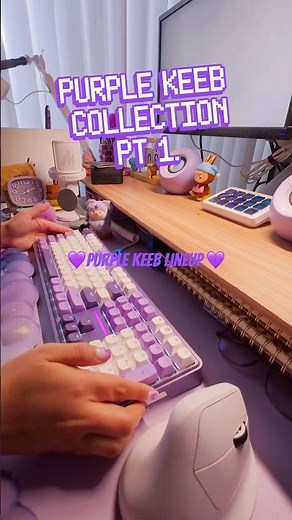 Best Purple Keyboards for Your Desk 💜 | Cozy Setup Inspo (Part 1) #desksetup #mechanicalkeyboard