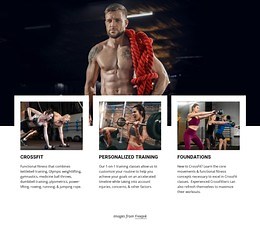 Crossfit classes - Website Template by Nicepage