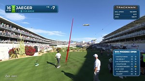 Stephan Jaeger drains 25-foot birdie putt on No. 16 at Phoenix Open