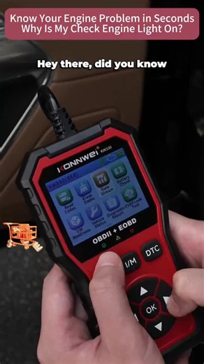 In seconds, you can see exactly what’s wrong with your engine. Plug it in to read fault codes, clear engine lights, check live data and battery voltage. Works on all OBD2 vehicles after 1996. No app. No subscription. Easy for every car owner. #usefulgadgets #everythingautos #automobileparts #5in1cararmrestdockingstation #garageessentials #keychainbreathalizer #4in1wrench #4in1tool #batterytools #gadgetreview #OBD2 #CarDiagnostic #CheckEngineLight #CarProblems #CarTips #AutoTools #CarOwner #KONNW
