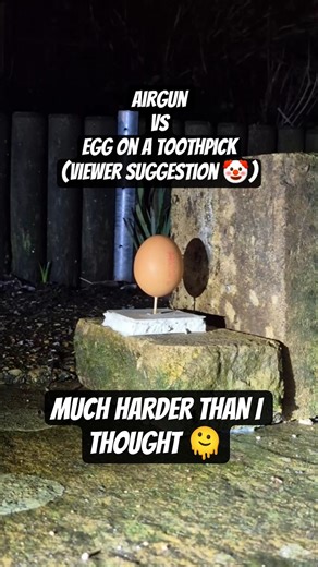 Airgun vs eggs on a toothpick 🤣(Viewer suggestion 🤡) comment what you want to see next ! #airgun