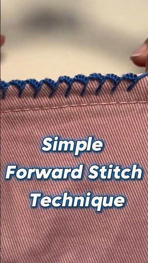 Simple Forward Stitch Technique #embroidery #sewing