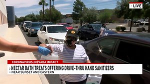 Drive-thru hand sanitizer offered by Nectar Bath Treats