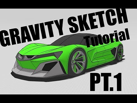 Gravity Sketch VR, Super Car Demo, Part 1