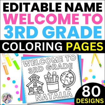 Welcome to Third Grade Coloring Sheet 3rd Grade Beginning of the Year Activities