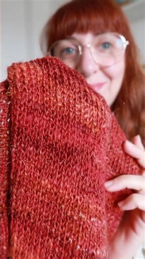 Knitting a Scarf from my Handspun Art Yarn! #spinning #knitting #artyarn #crafts #handmade