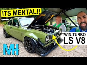 CRAZY joyride in Garry's Twin Turbo LS V8 powered 'Mk1 Escort' *TVR* 🤪 . . . . IT BROKE DOWN!!! ❌😕