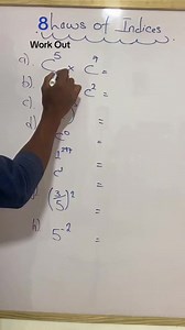 4.6K views · 180 reactions | 8 Laws Of Exponents To Know #math #mathematics #learnmath #tutorial #tutor #gcsemaths #indices #Mathshelp #mathtutor | Professor_1o1 | Facebook