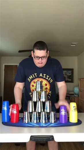 Stack Attack (Silver And Random Colors) #shorts