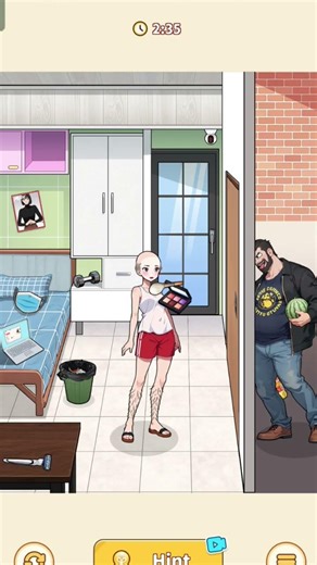 Brain puzzle:2 Logic Twist Help the man disguise as sa beauty online love #games #puzzle #viralshort