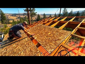 Roof Sheathing! Why OSB? Off Grid Outdoor Kitchen Build #10