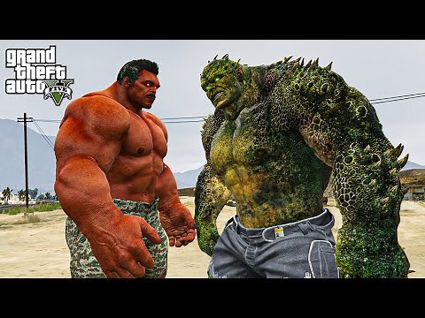 GTA 5 - Red Hulk VS Abomination | Epic Death Battle!