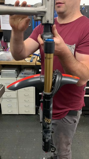 Satisfying oil change on a Fox 38 fork in 30s #foxfork #foxforks #fox38 #mtb #enduromtb #mtbenduro #bikeshop #bikeshoplife #mountainbiking | Teri Rosa