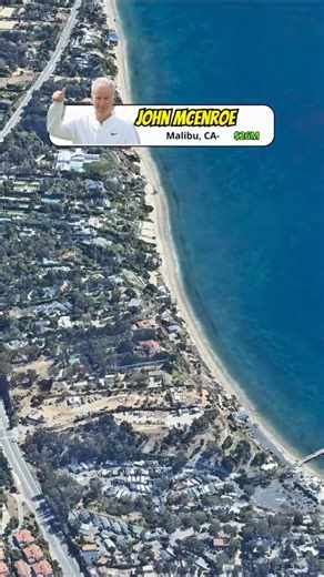 John Mcenroe's House in Malibu worth $26M #johnmcenroe #johnmcenroetennisacademy #tennis #tennisplayer #celebrity #house #home #House #Home #mansion #california | Real Estate of Stars
