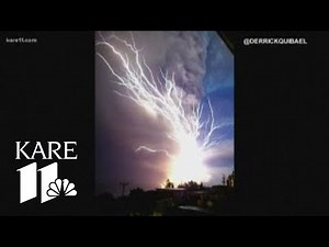 WeatherMinds: Lightning storm rages over erupting volcano