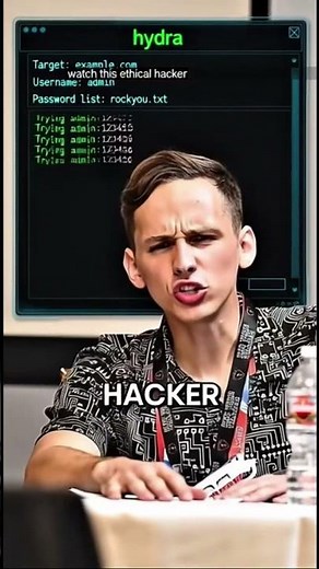 How Hackers Actually Crack Passwords (Explained) ⚡ #EthicalHacking #Security #FYP