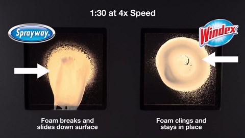 Windex Fast Shine Foam Glass Cleaner, No-Drip Windows, Doors, Mirrors & Countertops Aerosol Cleaning Spray, Streak-Free Shine, Removes Fingerprints, Dust, Dirt, Grime & More 19 oz (Pack of 1)