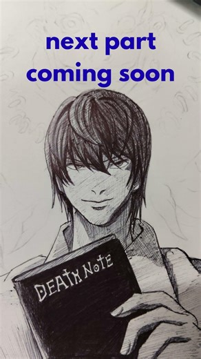 #lite yagami pen sketch part 1