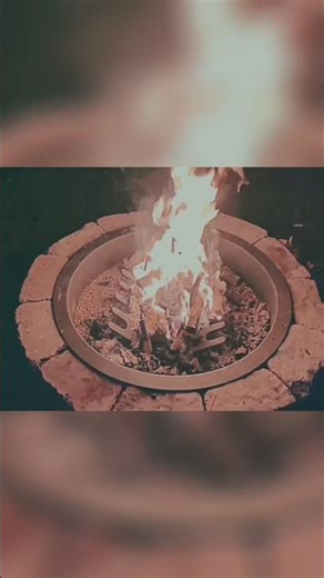 Mesmerizing Fire Pit: Watch Flames Dance in Stone! #shorts