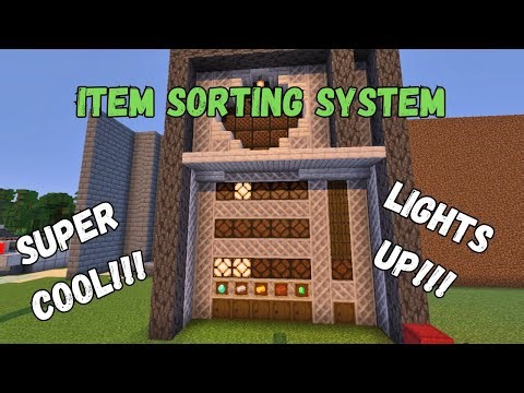 Ultimate Minecraft Storage with Smart Light Indicators for Minecraft Bedrock 1.21