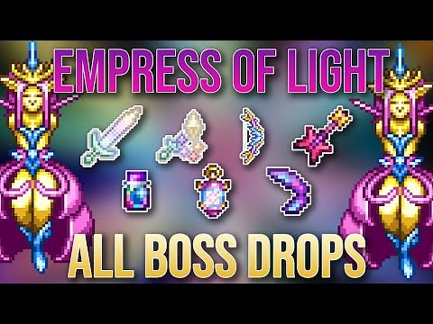 All Boss Drops | WEAPONS + WINGS + MORE | Empress of Light