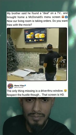 Living Room Got A Fast Food Screen