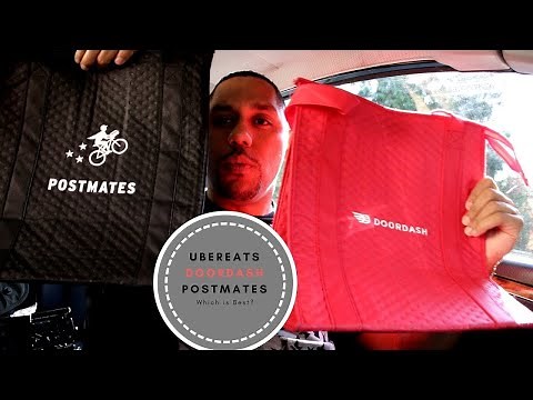 Which is best? Ubereats vs Doordash vs Postmates 🚗⛽🚦