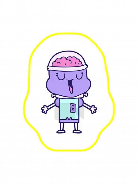 radioactive glowing animation of happy robot cartoon Stock Video Footage - Alamy