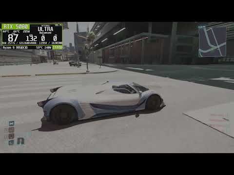 R9 9950X3D + 5080 Cyberpunk2077 1440p realtime benchmark test.