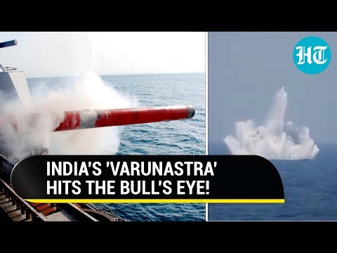 Made-In-India 'Varunastra' Torpedo destroys underwater target | Watch Dramatic Footage