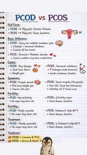 PCOD vs PCOS The Difference Every Woman Should Know ⚠️