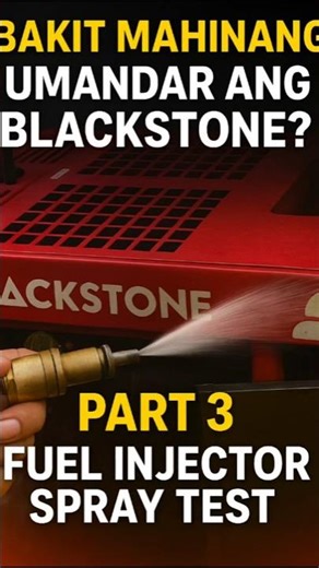 PART 3 – Blackstone Generator Repair SeriesToday we check the injector spray pattern.