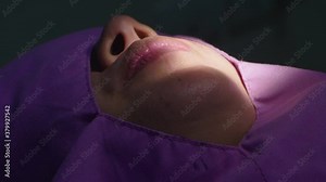 Woman doing Scaling and root planing in dental clinic. Stock Video