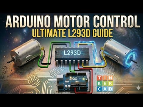 How to Control a DC Motor with Arduino & L293D। DC Motor Driver 