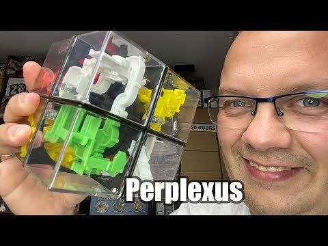 Perplexus Rubiks Hybrid - Kugellabyrinth im 2x2 Zauberwürfel - Solospiel (Spin Master) - ab 8 Jahre