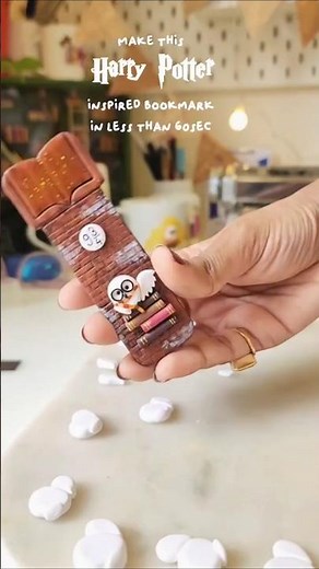 Harry Potter inspired Bookmark Tutorial #polymerclay #polymerclaytutorial #bookmarkcraft #clayart