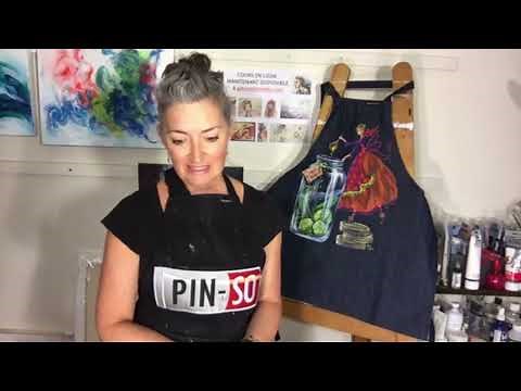 Comment créer l'impression du verre transparent en peinture sur tissu par Josée Cloutier