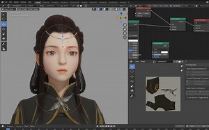 (全流程)Blender2.9制作女性角色
